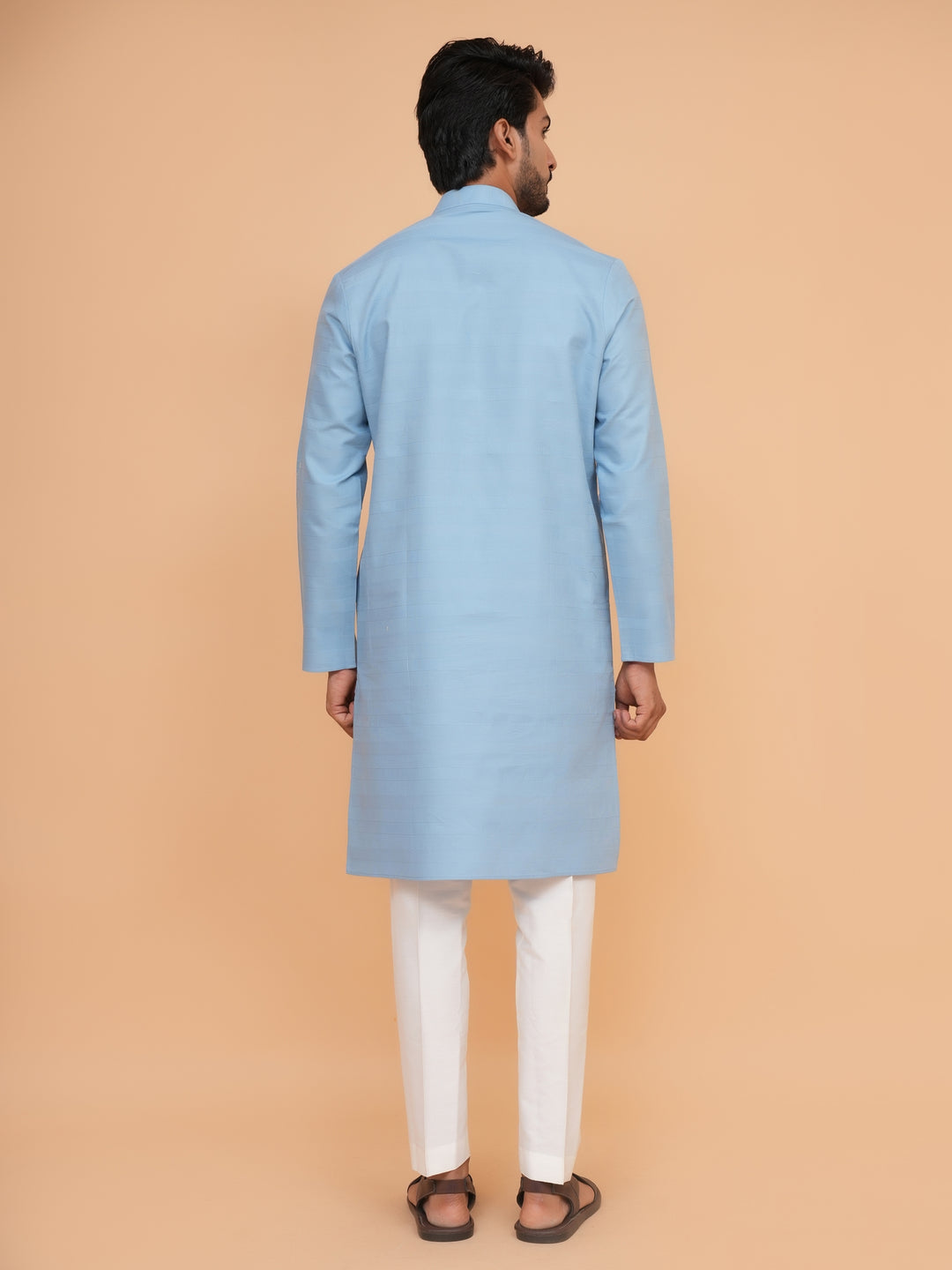 Striped Blue Kurta Set - KM45155-68