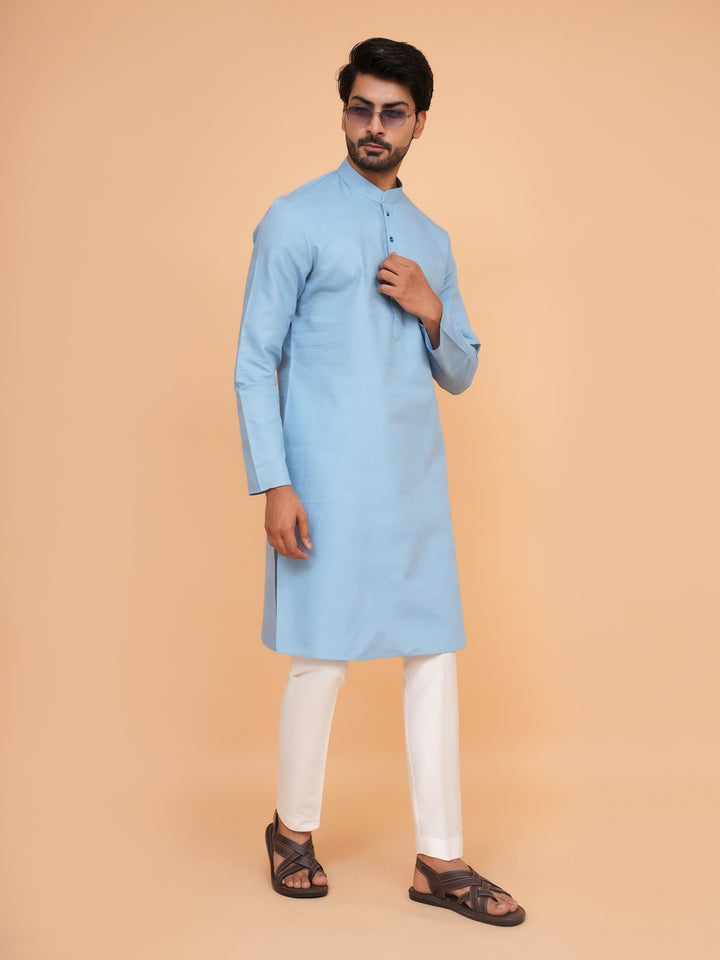 Striped Blue Kurta Set - KM45155-68