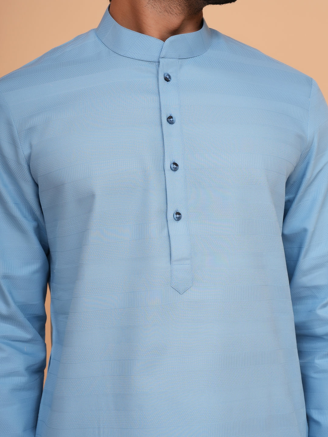 Striped Blue Kurta Set - KM45155-68