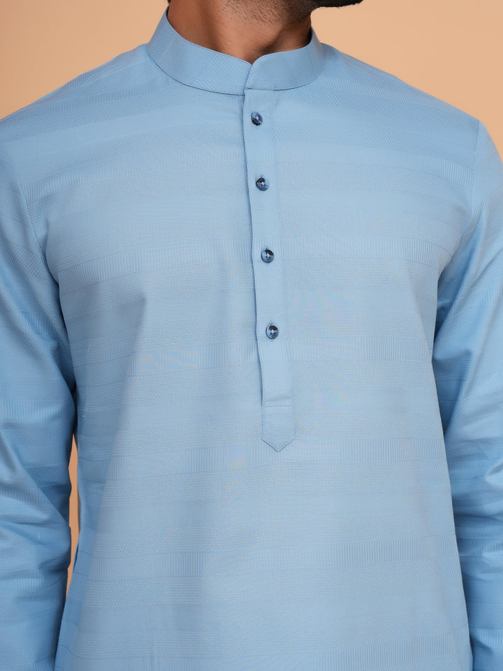 Striped Blue Kurta Set - KM45155-68