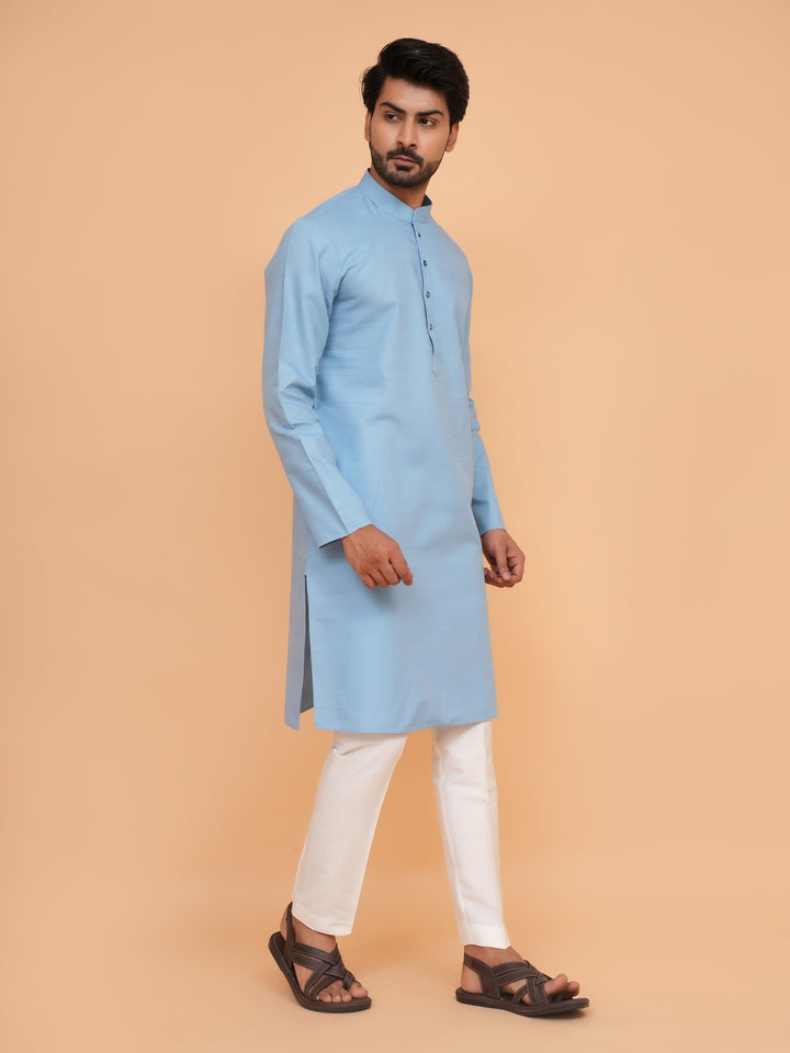 Striped Blue Kurta Set - KM45155-68