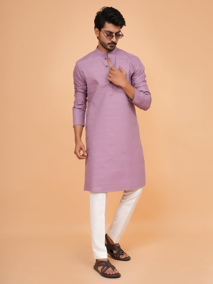 Striped Purple Kurta Set - KM45155-69