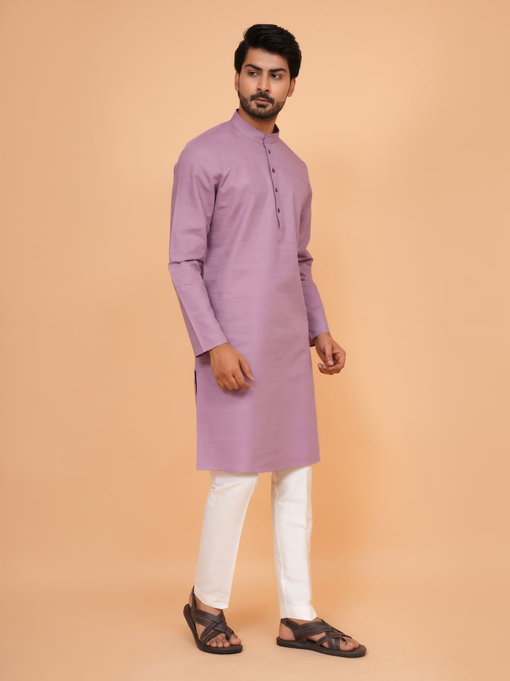 Striped Purple Kurta Set - KM45155-69