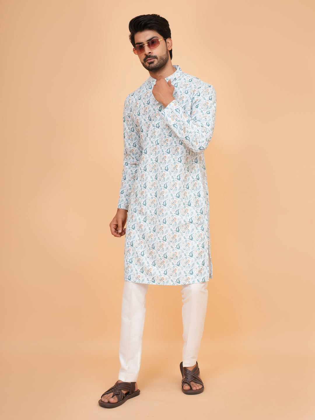 Sequence Green Kurta Set - KM45193-185A