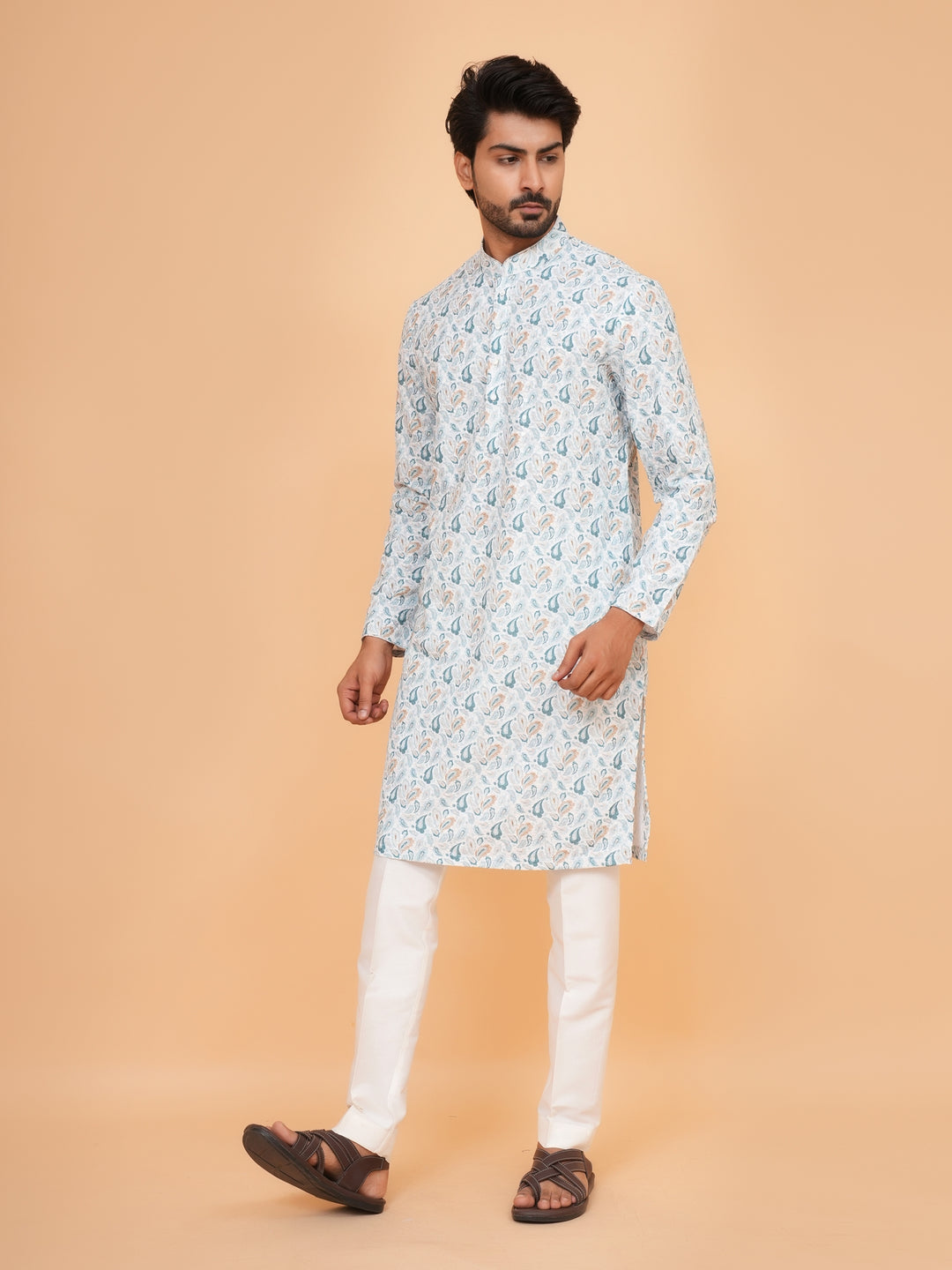 Sequence Green Kurta Set - KM45193-185A
