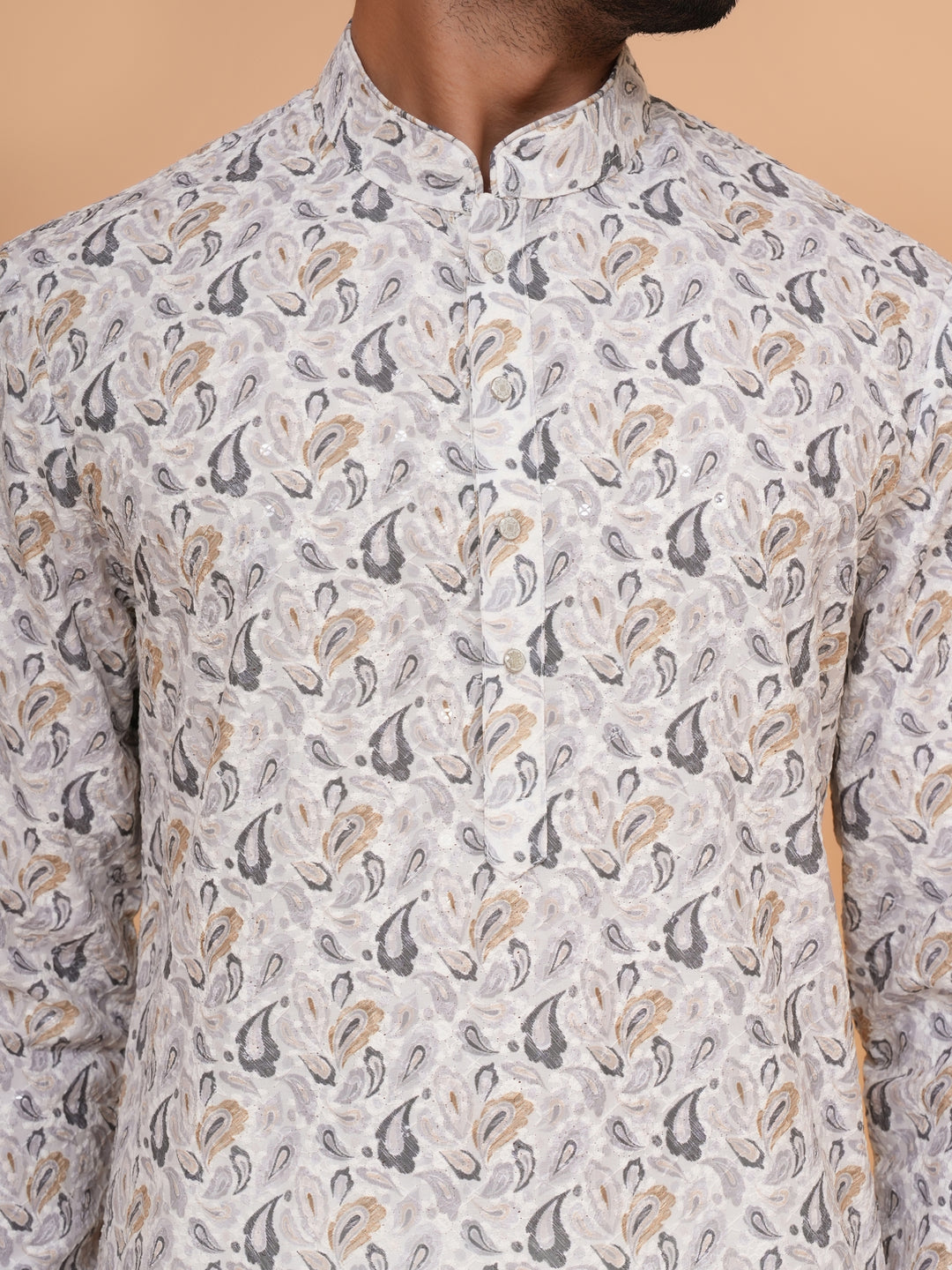 Sequence Grey Kurta Set - KM45193-185D