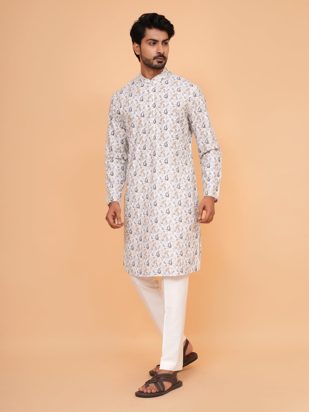 Sequence Grey Kurta Set - KM45193-185D