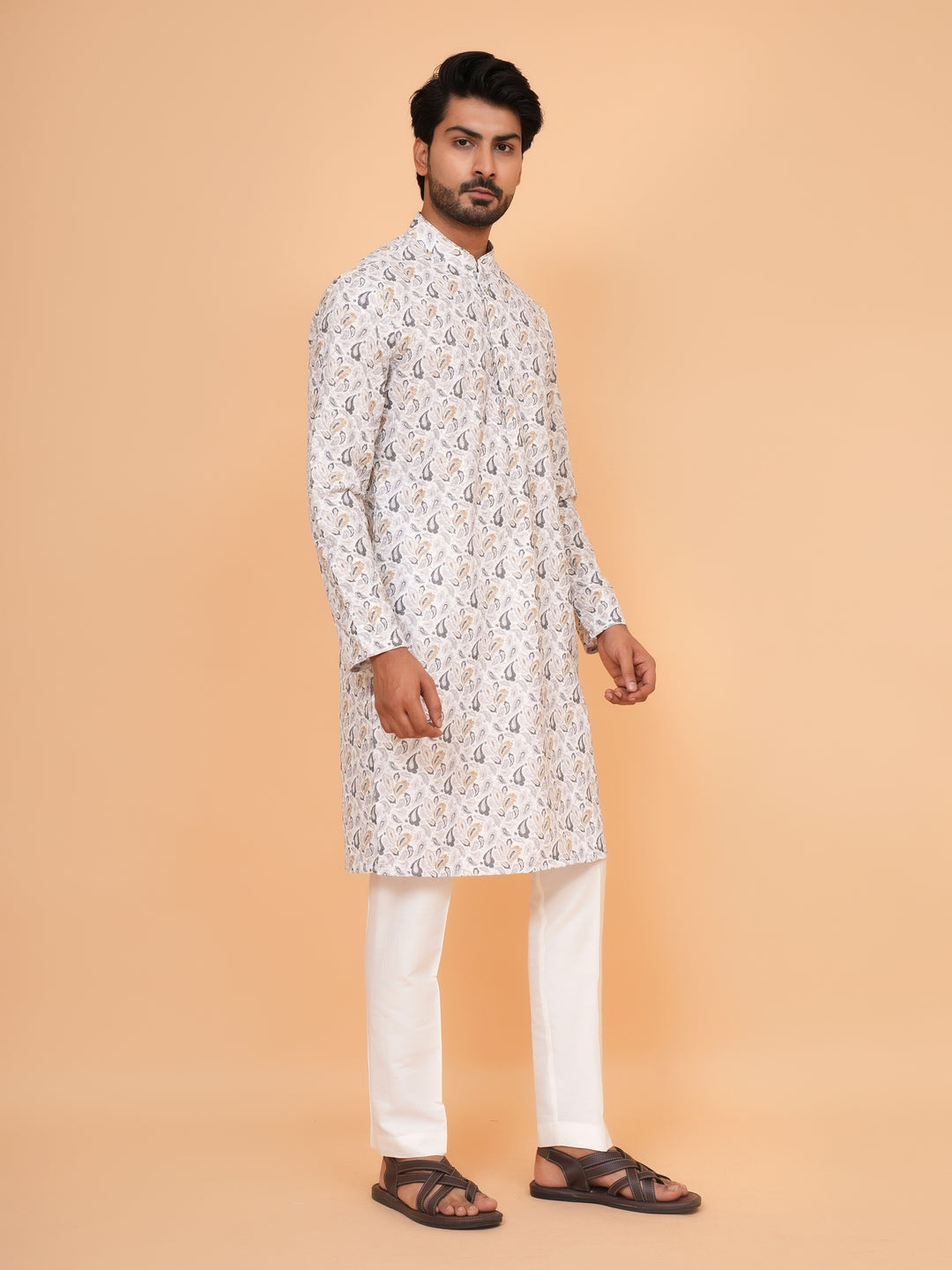 Sequence Grey Kurta Set - KM45193-185D