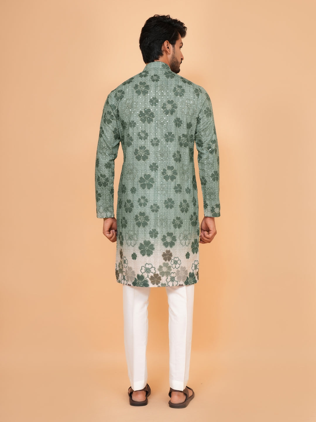 Sequence Green Kurta Set - KM45196-8524D