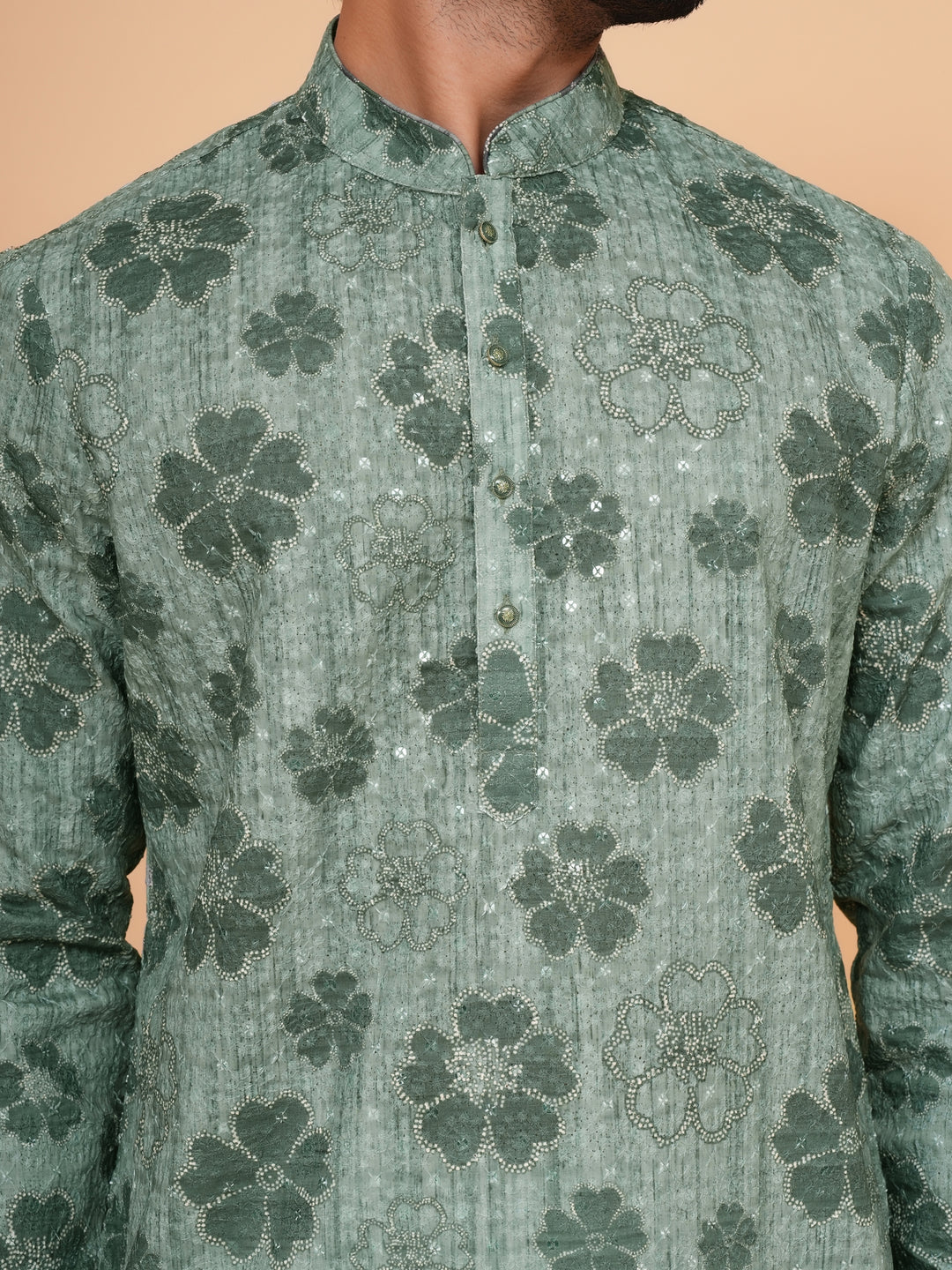 Sequence Green Kurta Set - KM45196-8524D