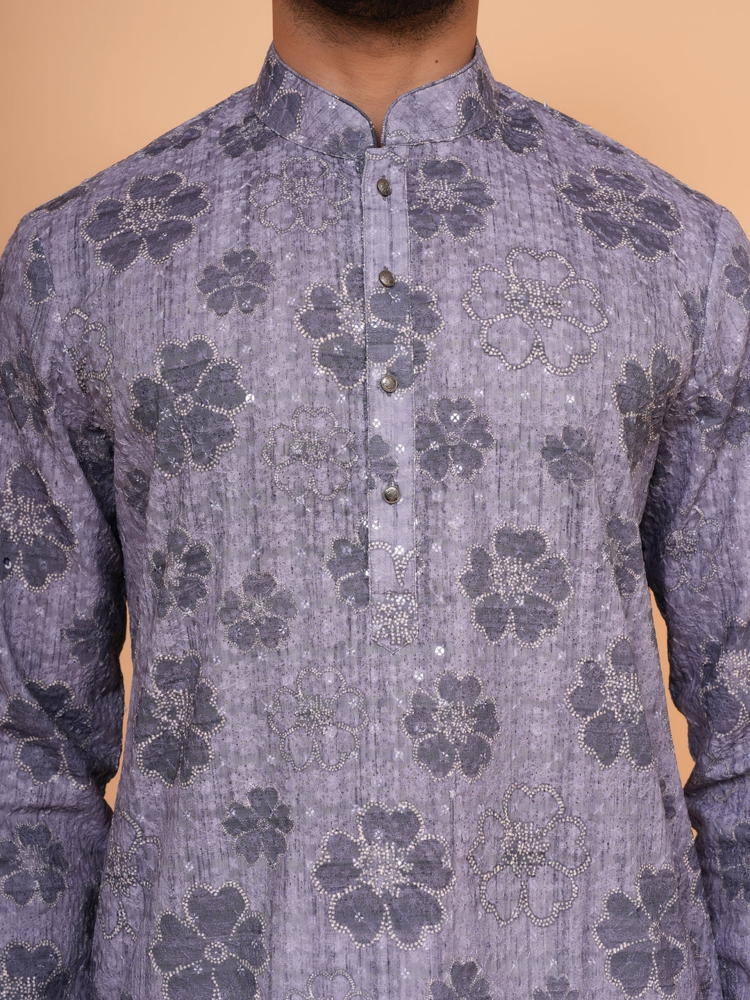 Sequence Grey Kurta Set - KM45196-8524A
