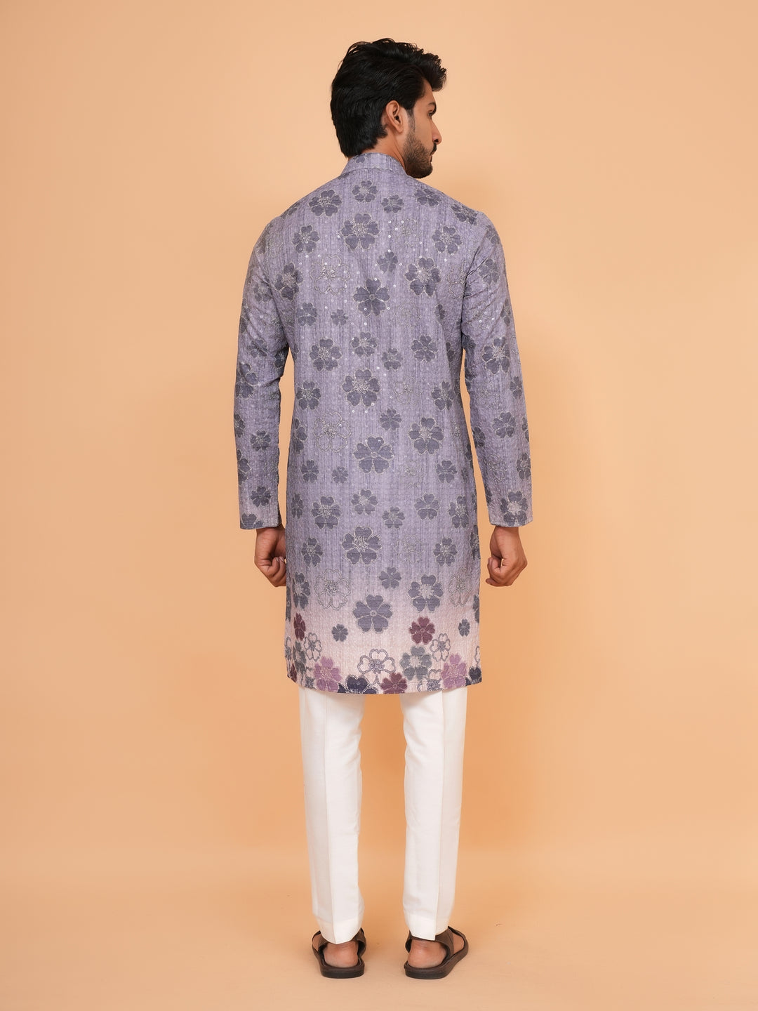 Sequence Grey Kurta Set - KM45196-8524A