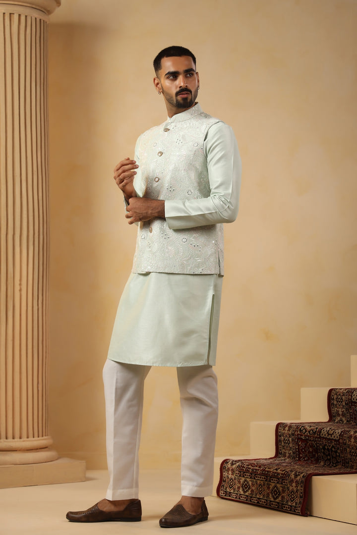 Sequence Pista Jacket Kurta Set - JM45244-2014