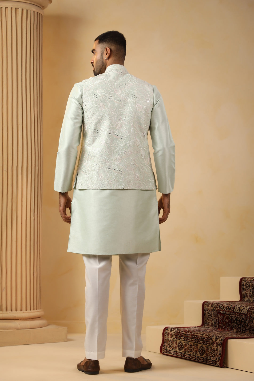 Sequence Pista Jacket Kurta Set - JM45244-2014