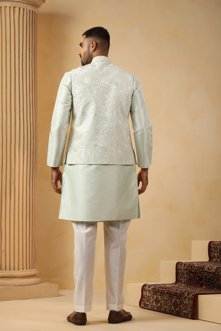 Sequence Pista Jacket Kurta Set - JM45244-2014