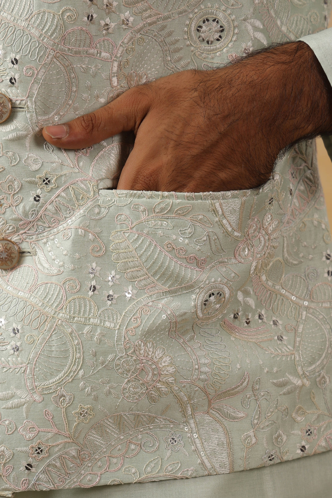 Sequence Pista Jacket Kurta Set - JM45244-2014