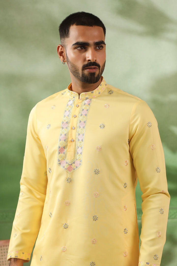 Sequence Yellow Kurta Set - KM43482-2