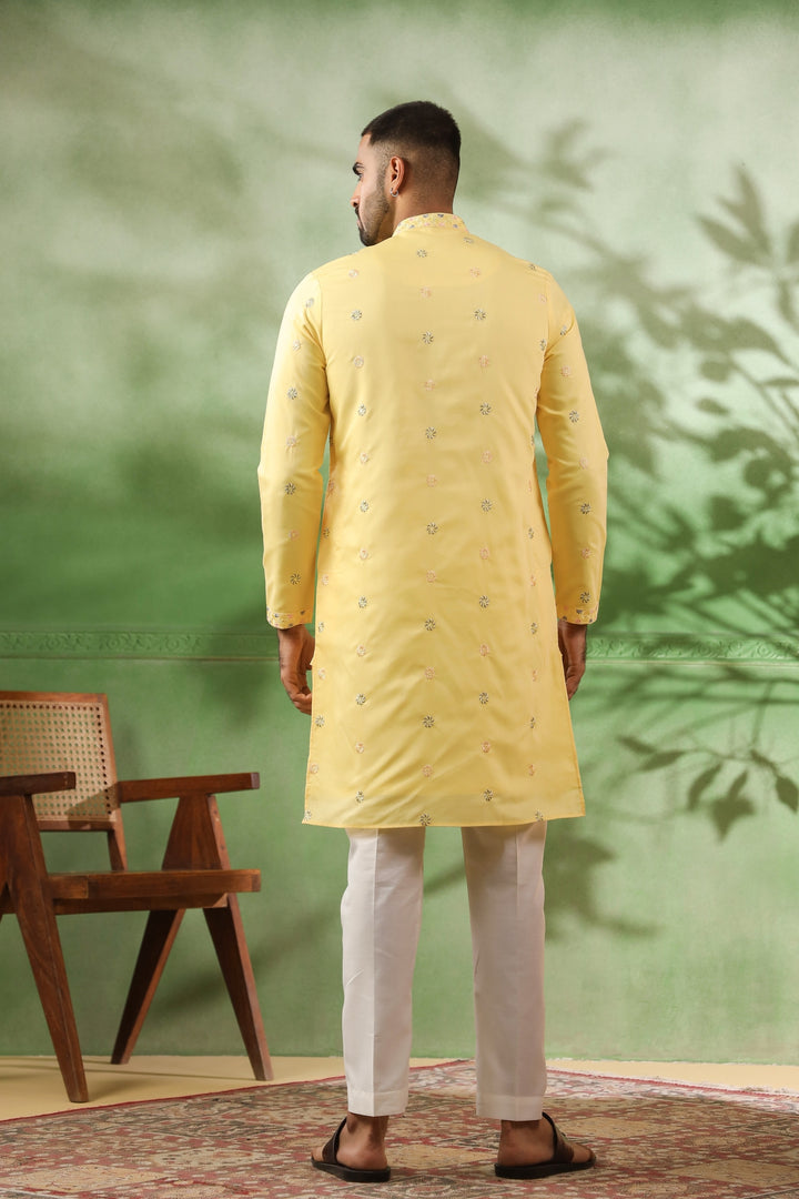 Sequence Yellow Kurta Set - KM43482-2