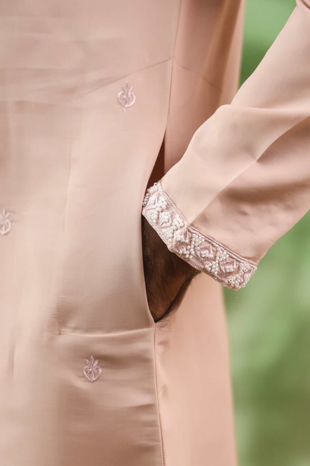 Ethnic Motifs Peach Kurta Set - KM45113-T4