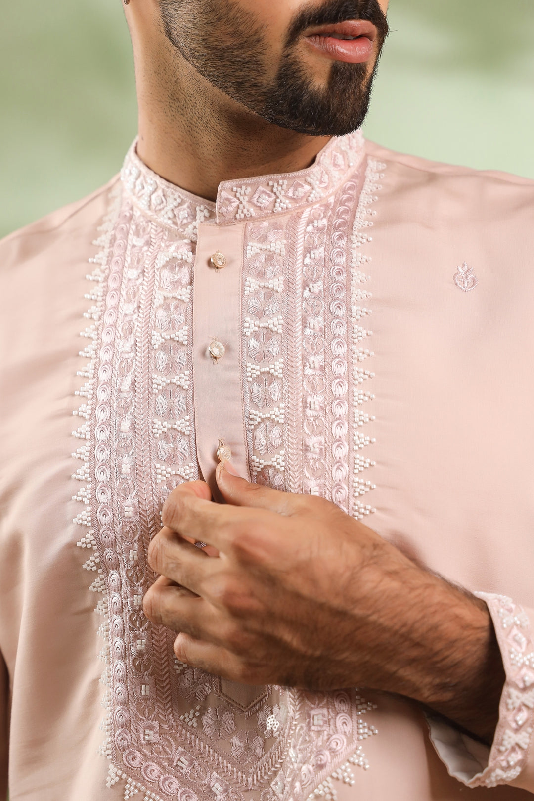 Ethnic Motifs Peach Kurta Set - KM45113-T4