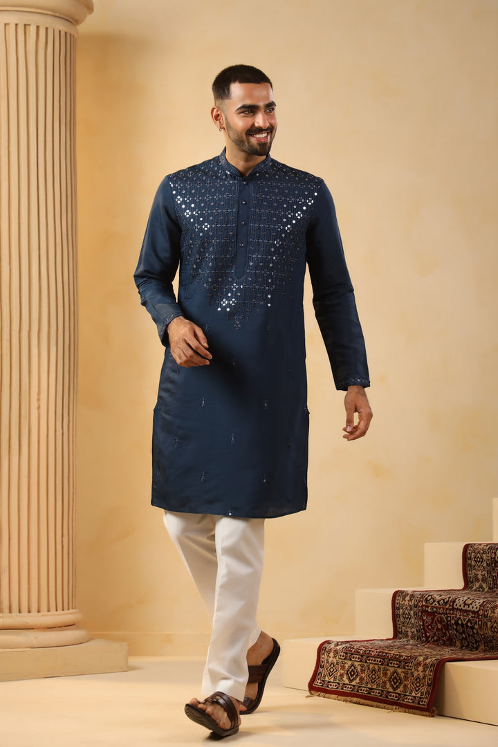 Sequence Blue Kurta Set - KM45152-2