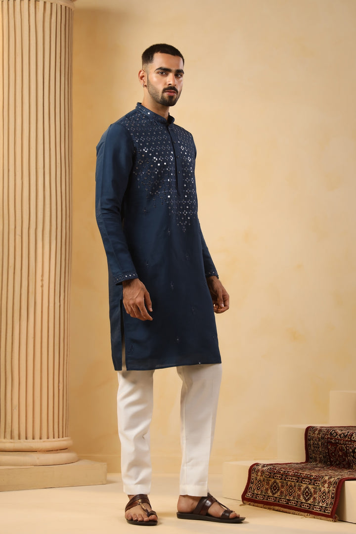 Sequence Blue Kurta Set - KM45152-2