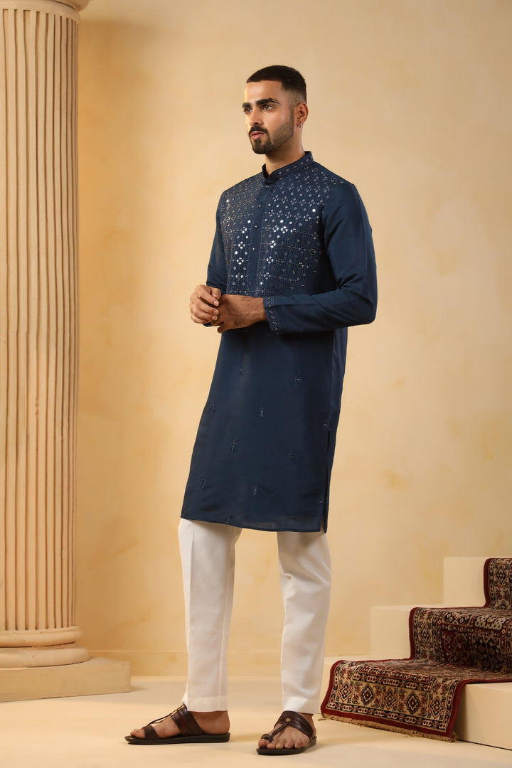 Sequence Blue Kurta Set - KM45152-2