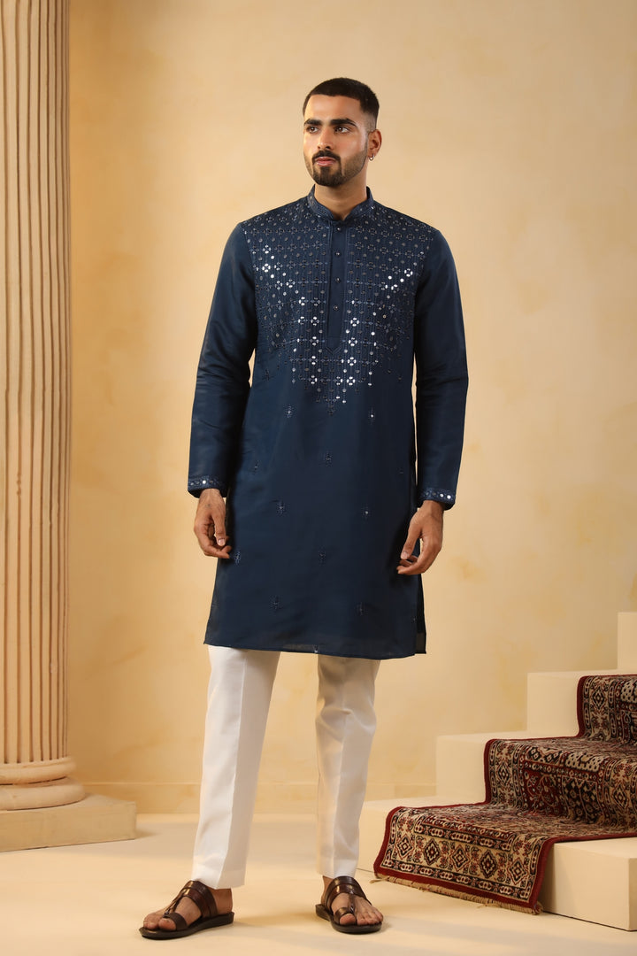 Sequence Blue Kurta Set - KM45152-2