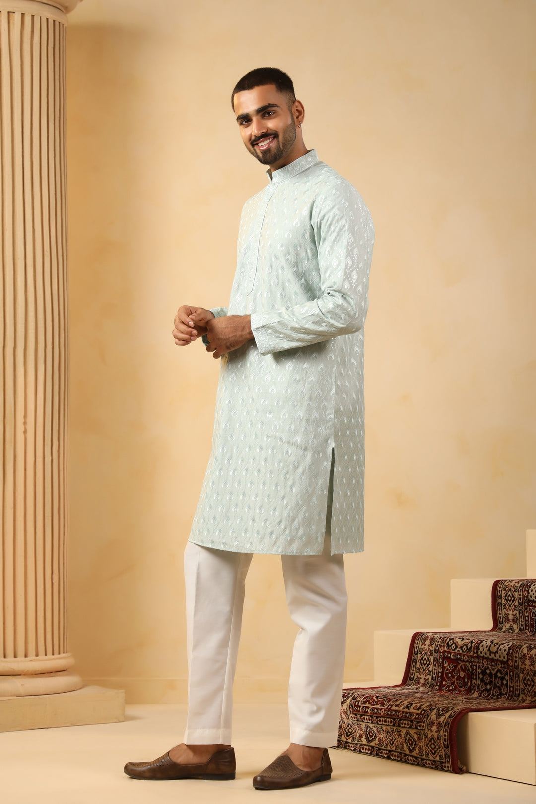 Sequence Green Kurta Set - KM45154-19