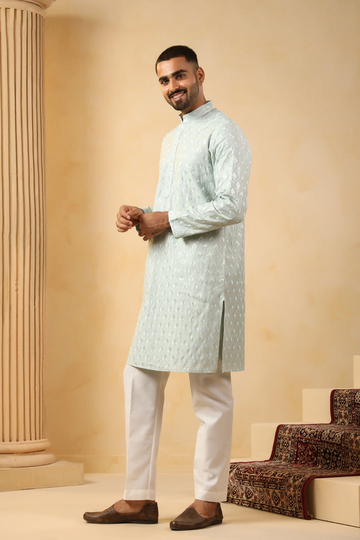Sequence Green Kurta Set - KM45154-19
