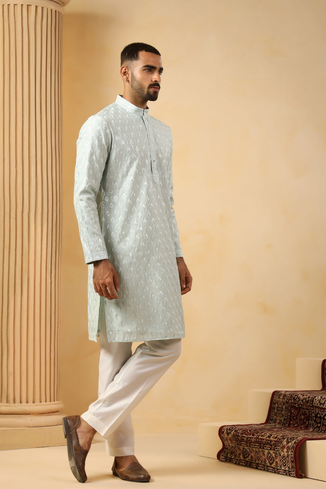 Sequence Green Kurta Set - KM45154-19