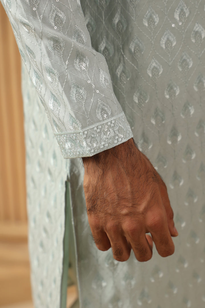 Sequence Green Kurta Set - KM45154-19
