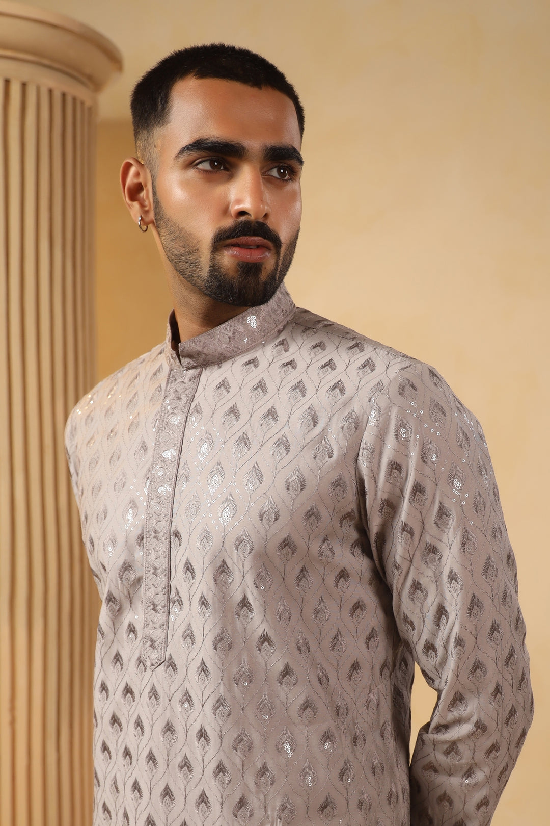 Sequence Grey Kurta Set - KM45154-21
