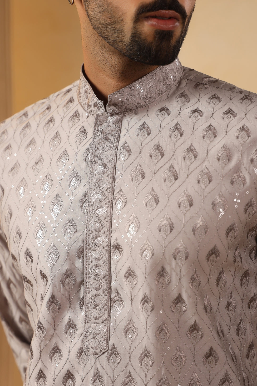 Sequence Grey Kurta Set - KM45154-21