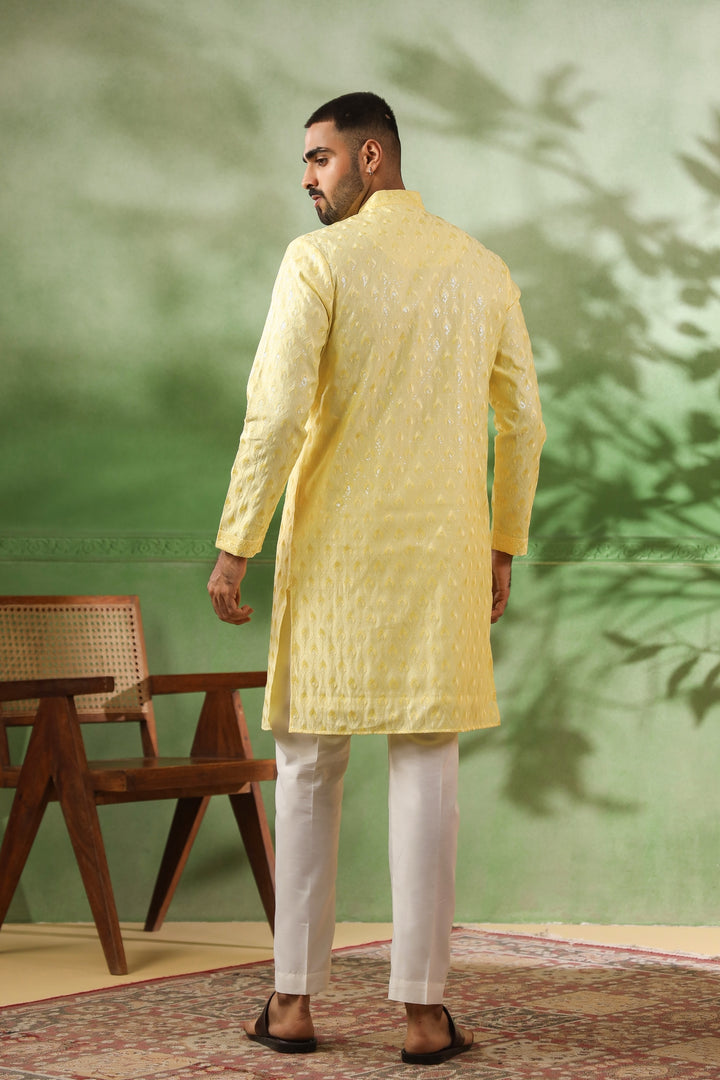 Sequence Yellow Kurta Set - KM45154-7