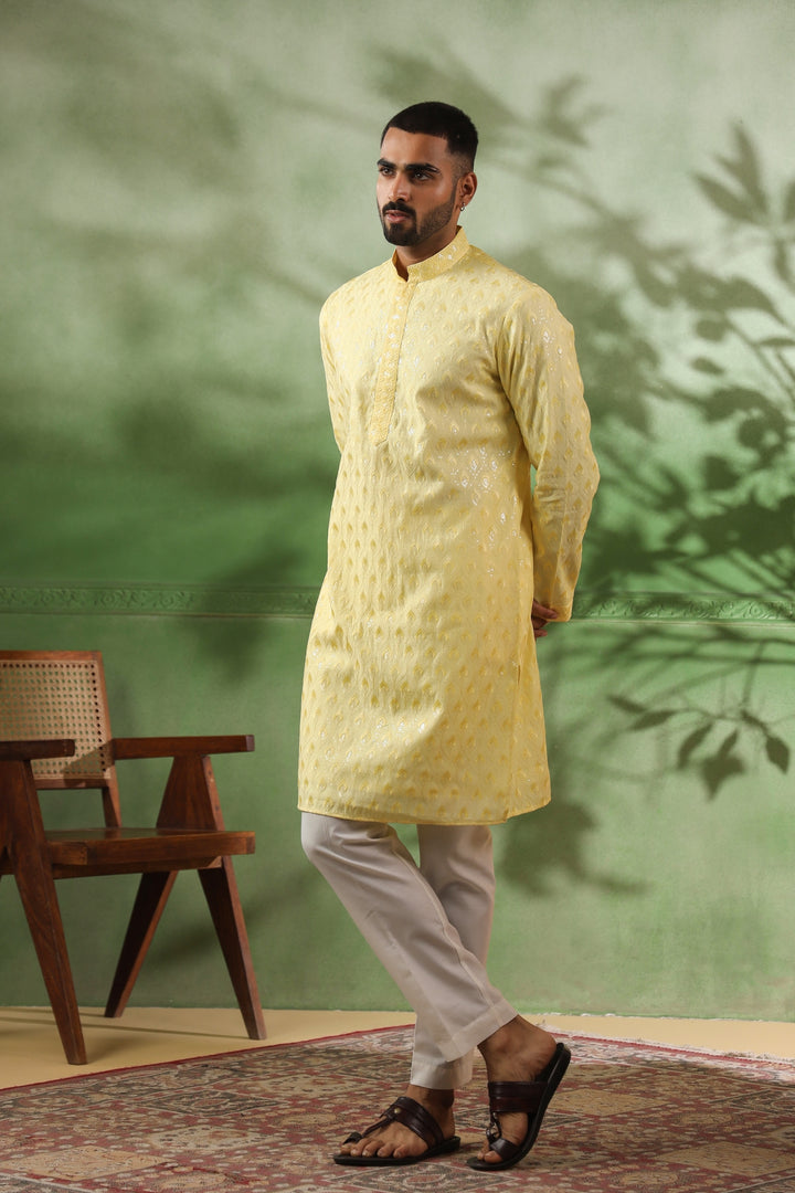 Sequence Yellow Kurta Set - KM45154-7