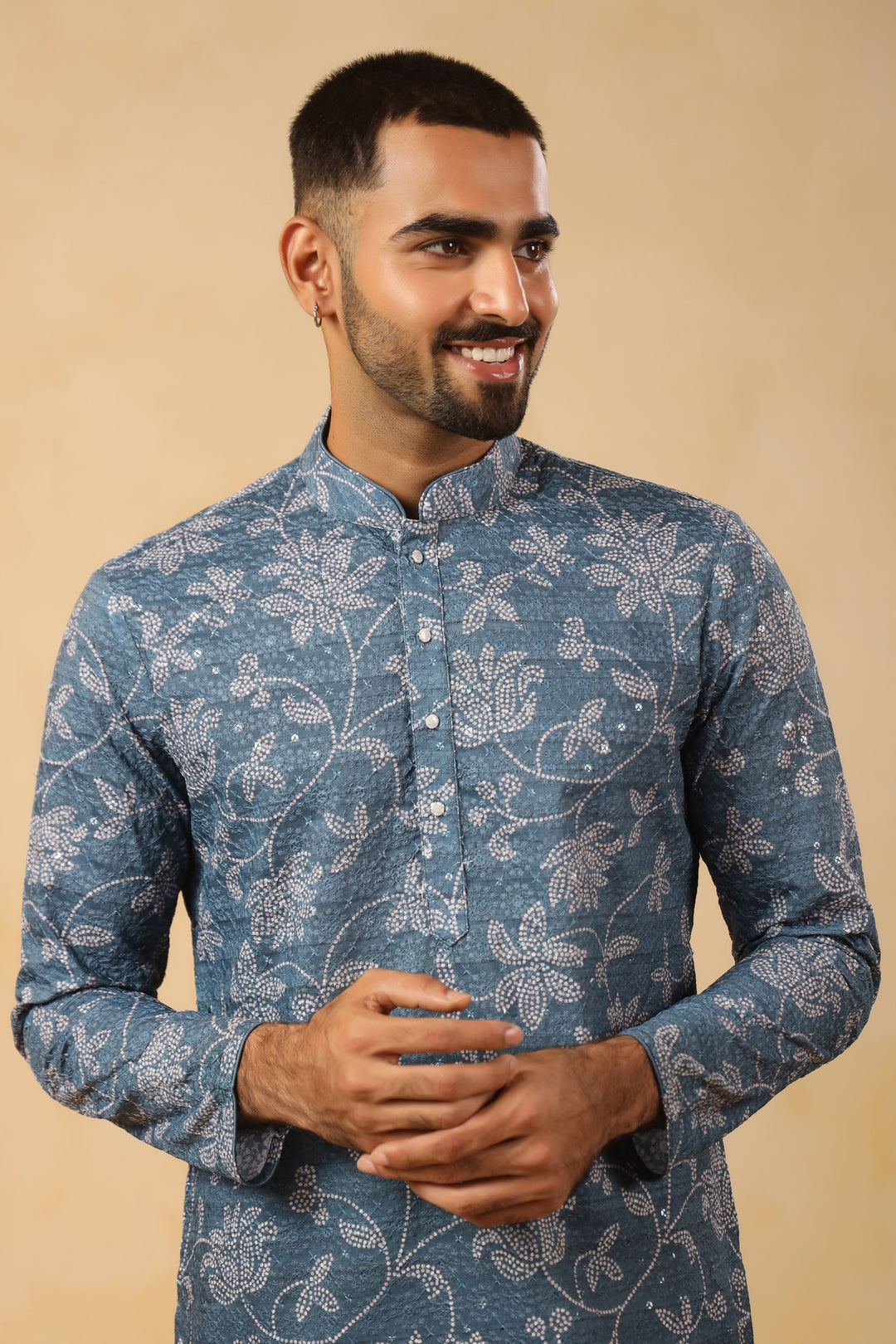Sequence Grey Kurta Set - KM45195-8525C