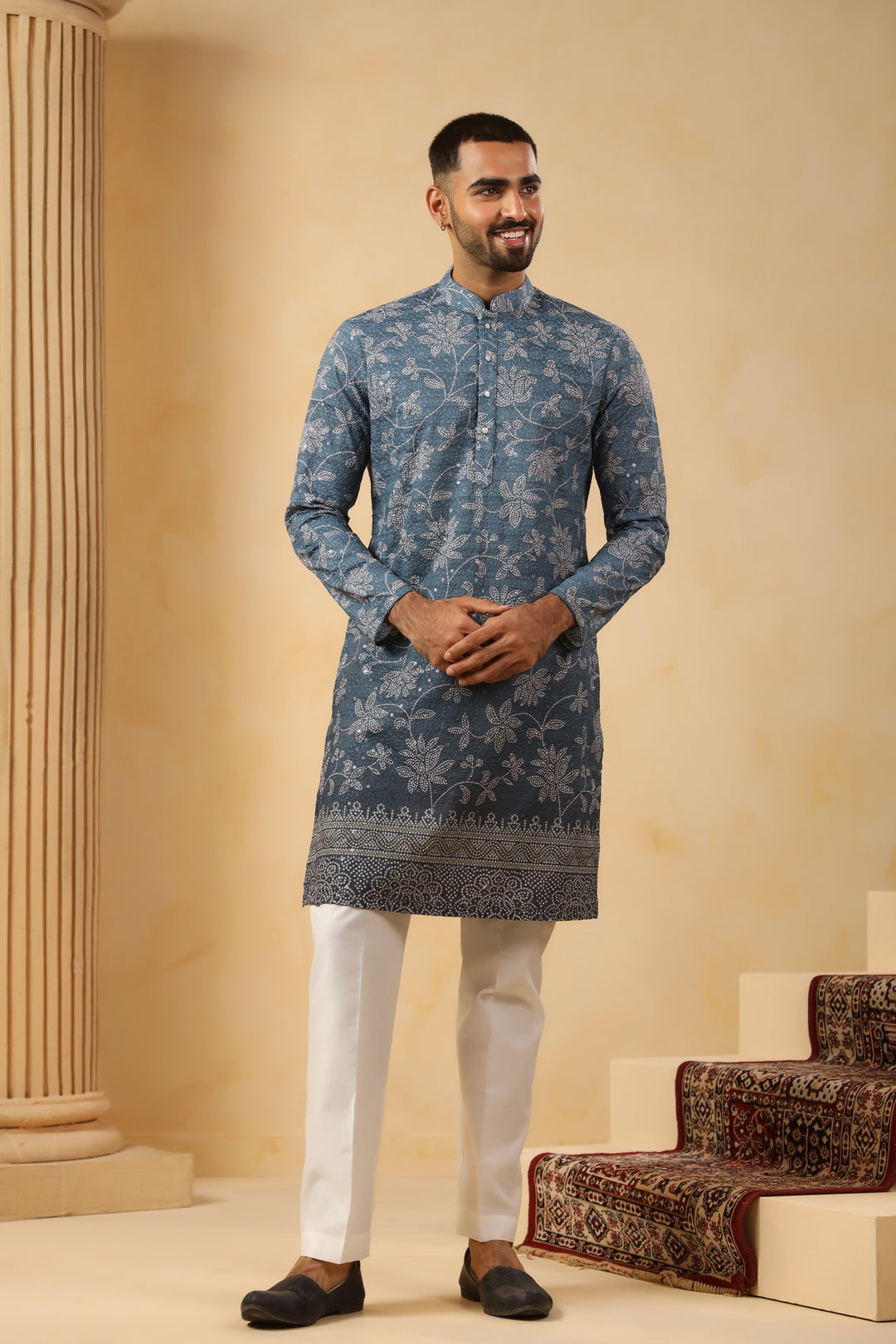 Sequence Grey Kurta Set - KM45195-8525C
