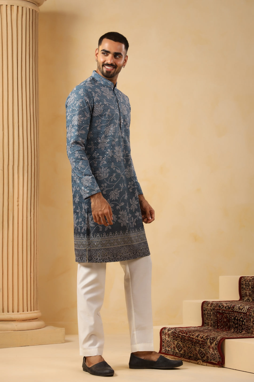 Sequence Grey Kurta Set - KM45195-8525C