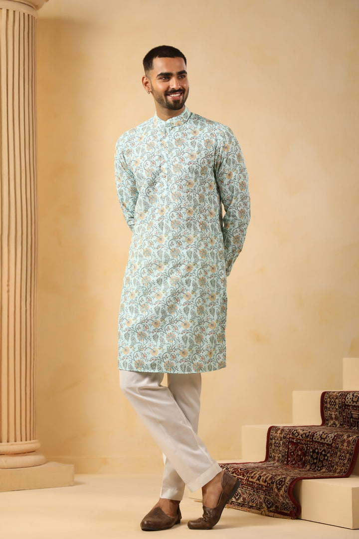 Sequence Green Kurta Set - KM45242-158B