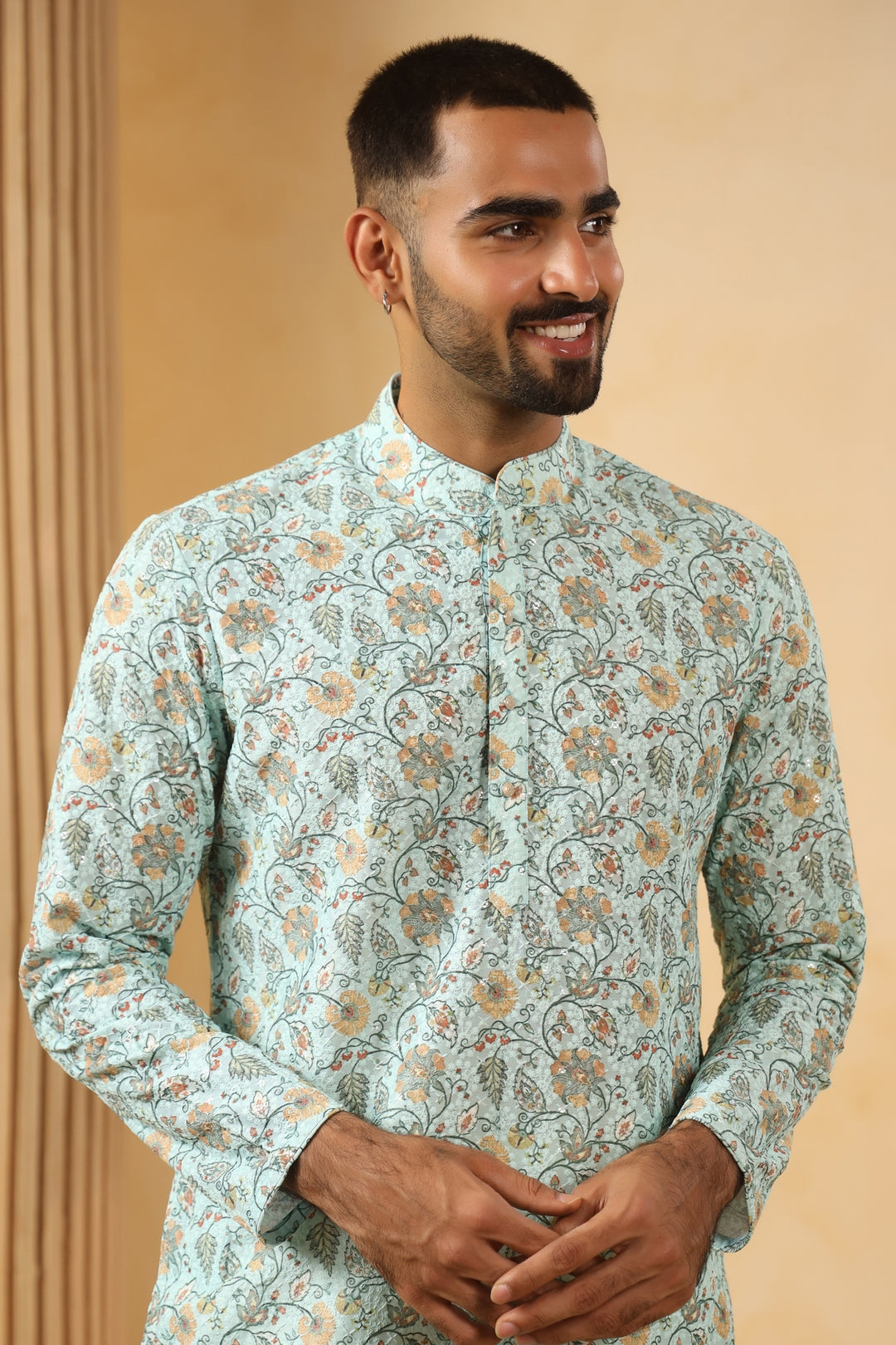 Sequence Green Kurta Set - KM45242-158B