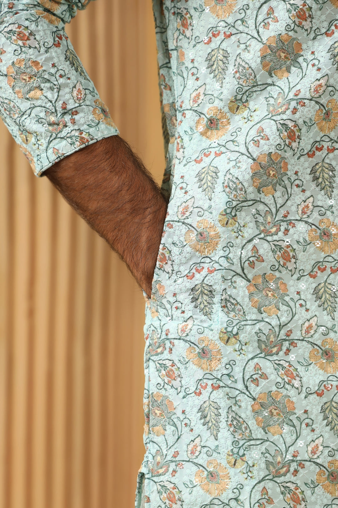 Sequence Green Kurta Set - KM45242-158B