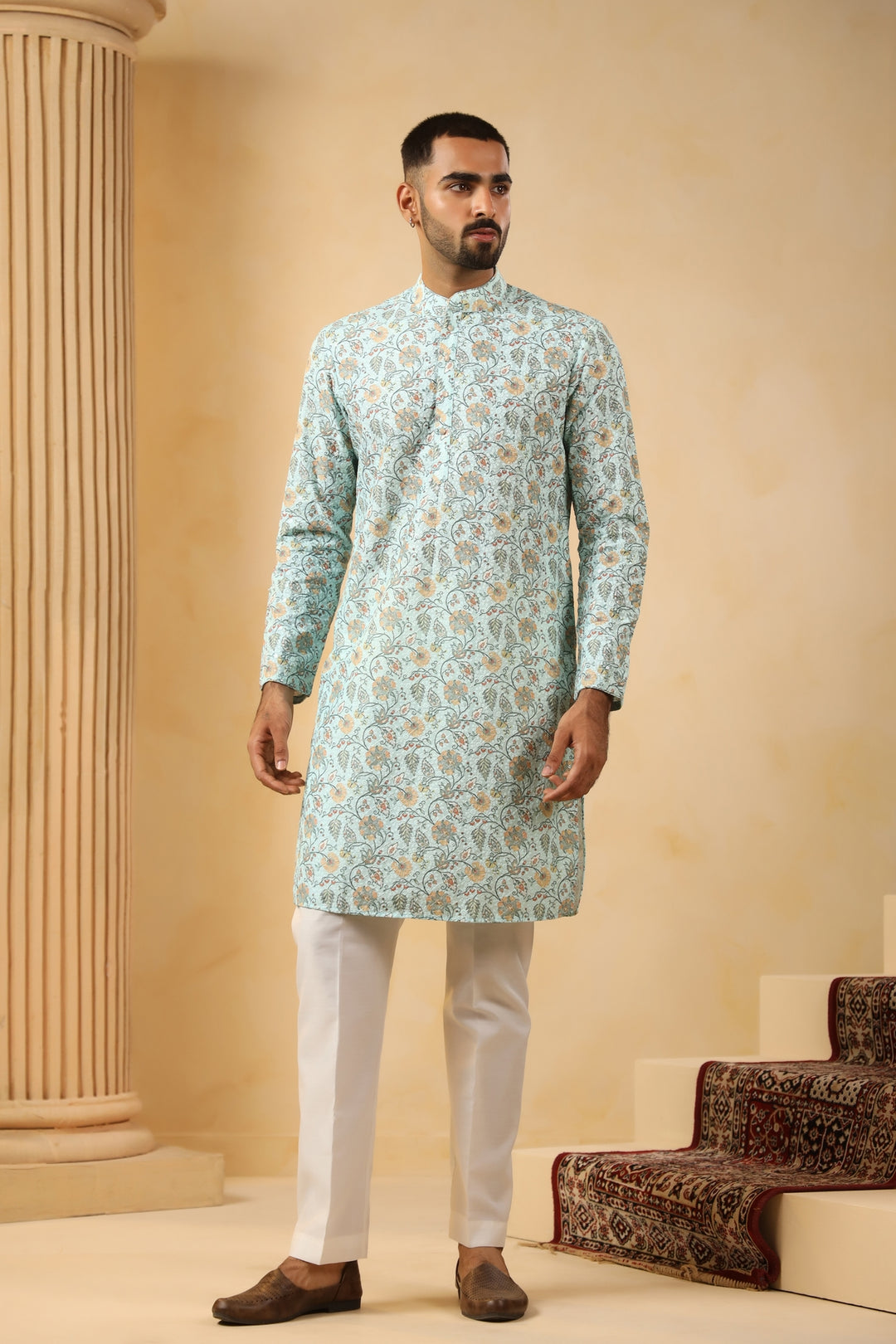 Sequence Green Kurta Set - KM45242-158B