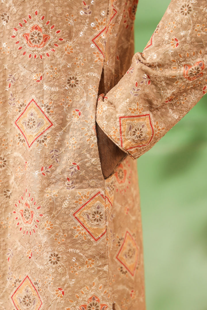 Sequence Beige Kurta Set - KM45247-158C