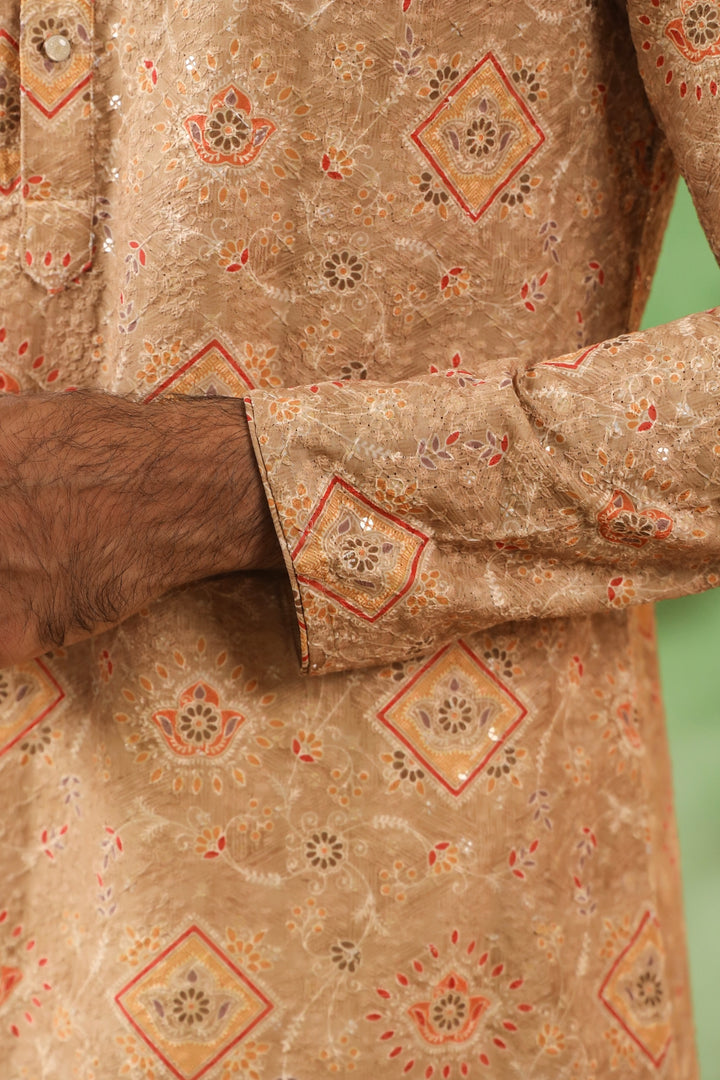 Sequence Beige Kurta Set - KM45247-158C