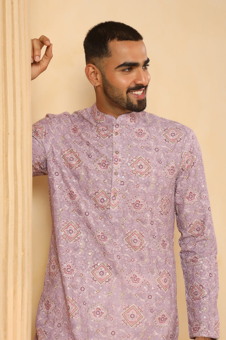 Sequence Purple Kurta Set - KM45247-158A