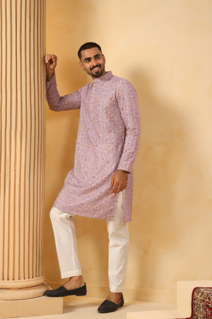 Sequence Purple Kurta Set - KM45247-158A