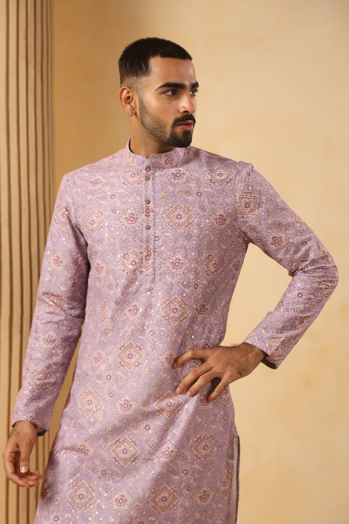 Sequence Purple Kurta Set - KM45247-158A