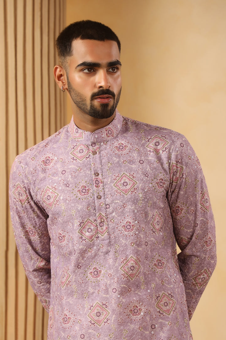 Sequence Purple Kurta Set - KM45247-158A