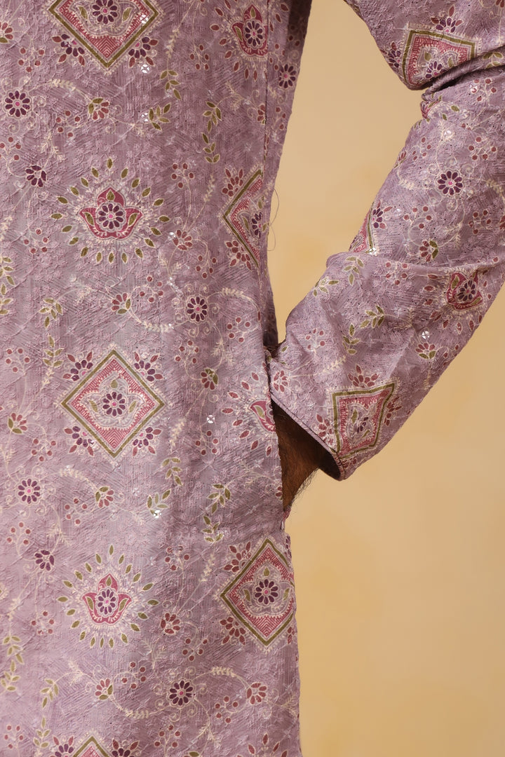Sequence Purple Kurta Set - KM45247-158A